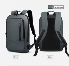 Heroic Knight Men Business Backpack Multifunction Slim Laptop Bag