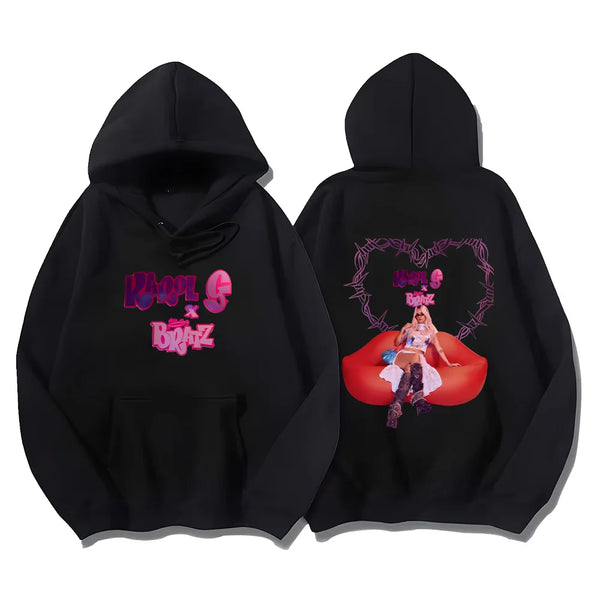 Karol G Bratz Hoodies Fashion 90s Y2k Women Sweatshirts Sweet Girls