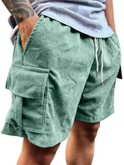 Men's Corduroy Shorts 2026 Summer New American Retro Casual Shorts