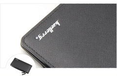 Brand Long Credit Card Holder Men's Leather Wallet With Coin Pocket