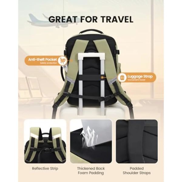 Travel Backpack for Men Women Waterproof Carry On Backpack Travel