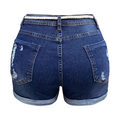 Summer Denim Shorts For Women Casual Women's Short Pants Rolled Baggy