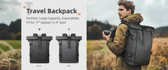 Heroic Knight Men Business Backpack Multifunction Slim Laptop Bag