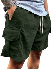 Men's Corduroy Shorts 2026 Summer New American Retro Casual Shorts
