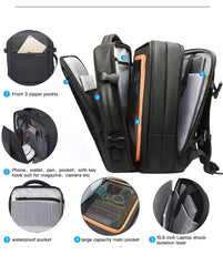 Heroic Knight Travel Backpack Men Business Waterproof Backpack Bag