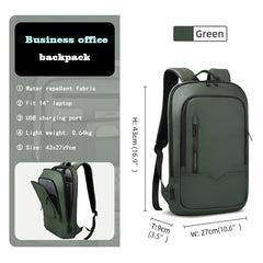Heroic Knight Men Business Backpack Multifunction Slim Laptop Bag