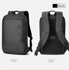 Heroic Knight Men Business Backpack Multifunction Slim Laptop Bag