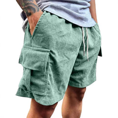Men's Corduroy Shorts 2026 Summer New American Retro Casual Shorts