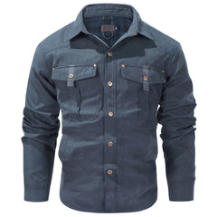 Mens Plus Size Lapel Plaid Flannel Casual Jacket European Color Jacket