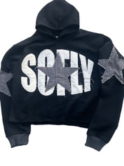 Men's Y2k Letter Graphic Long Sleeve Hoodie Vintage Loose Fit Hooded