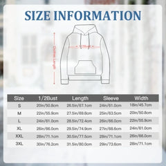 Men's Fashion Couple Outfit with Printed Pattern Sporty Loose Fit Hoodie