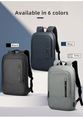 Heroic Knight Men Business Backpack Multifunction Slim Laptop Bag