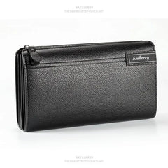 Business Men's leather wallet with coin pocket man purse phone clutch bag