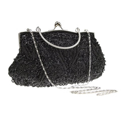 Women's Retro Small Totes Evening Bags Beaded Embroidered Ladies Handbags