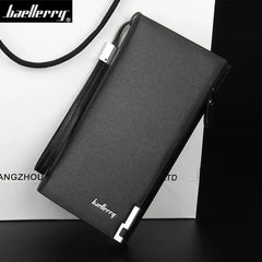 Long Business Men's Leather Wallet Purse For Male Causal Large Capacity