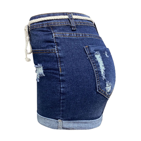 Summer Denim Shorts For Women Casual Women's Short Pants Rolled Baggy