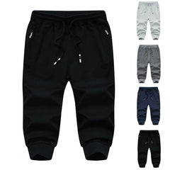 Men's Jogging Bottoms Cotton Hiking Trousers Outdoor Workout Gym Short