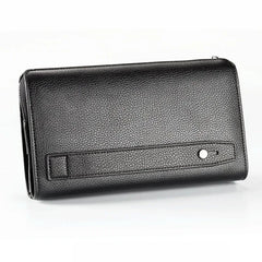 Business Men's leather wallet with coin pocket man purse phone clutch bag