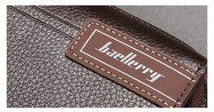 Business Men's leather wallet with coin pocket man purse phone clutch bag