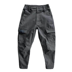 Mens Fashion Casual Loose Hip Hop Nine Point Casual Pants Tie Foot Pants