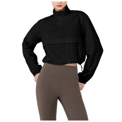 Women Autumn Windproof Waterproof Jacket Uv Resistant Fitness Tops