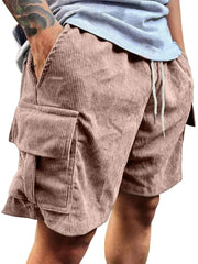 Men's Corduroy Shorts 2026 Summer New American Retro Casual Shorts