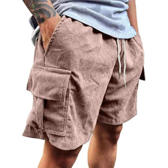 Men's Corduroy Shorts 2026 Summer New American Retro Casual Shorts