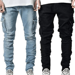 2026 New Jeans Men Fashion Hole Streetwear Jeans Denim Pants For Men