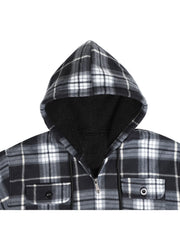 Men's high-end fashionable casual windproof and hooded winter jacket