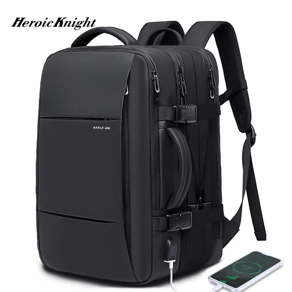 Heroic Knight Travel Backpack Men Business Waterproof Backpack Bag