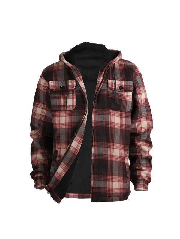 Men's high-end fashionable casual windproof and hooded winter jacket