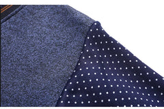 Men's Fleece Lining Sweater Autumn Winter Pullover Polo Shirt Top Clothes