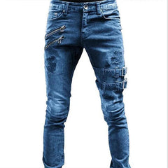 2026 New Jeans Men Fashion Hole Streetwear Jeans Denim Pants For Men