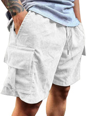 Men's Corduroy Shorts 2026 Summer New American Retro Casual Shorts