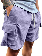 Men's Corduroy Shorts 2026 Summer New American Retro Casual Shorts