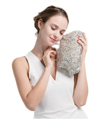 Women's Retro Small Totes Evening Bags Beaded Embroidered Ladies Handbags