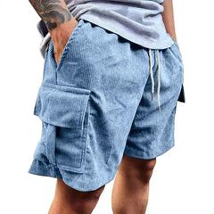 Men's Corduroy Shorts 2026 Summer New American Retro Casual Shorts