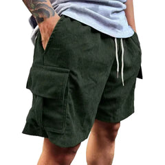Men's Corduroy Shorts 2026 Summer New American Retro Casual Shorts