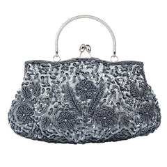 Women's Retro Small Totes Evening Bags Beaded Embroidered Ladies Handbags