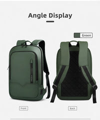 Heroic Knight Men Business Backpack Multifunction Slim Laptop Bag