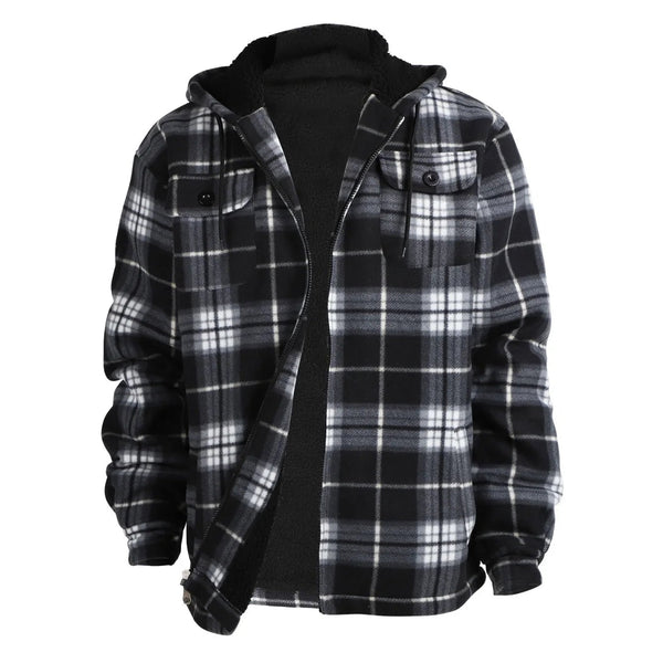Men's high-end fashionable casual windproof and hooded winter jacket