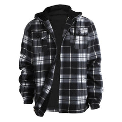 Men's high-end fashionable casual windproof and hooded winter jacket