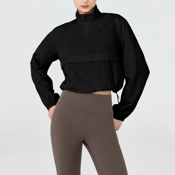 Women Autumn Windproof Waterproof Jacket Uv Resistant Fitness Tops