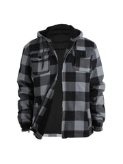 Men's high-end fashionable casual windproof and hooded winter jacket