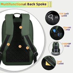 Heroic Knight Men Business Backpack Multifunction Slim Laptop Bag