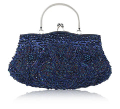 Women's Retro Small Totes Evening Bags Beaded Embroidered Ladies Handbags