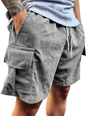 Men's Corduroy Shorts 2026 Summer New American Retro Casual Shorts