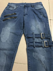2026 New Jeans Men Fashion Hole Streetwear Jeans Denim Pants For Men