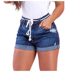 Summer Denim Shorts For Women Casual Women's Short Pants Rolled Baggy