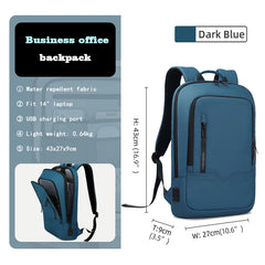 Heroic Knight Men Business Backpack Multifunction Slim Laptop Bag